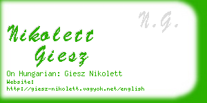 nikolett giesz business card